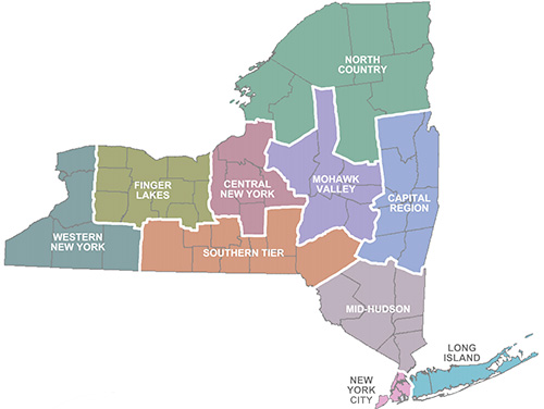 Map of NYSDTSEA Region